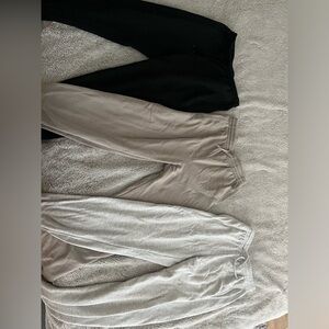 3 small to medium sweatpants love these and very comp
